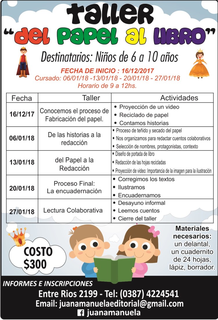 VOLANTE - DEL LIBRO AL PAPEL