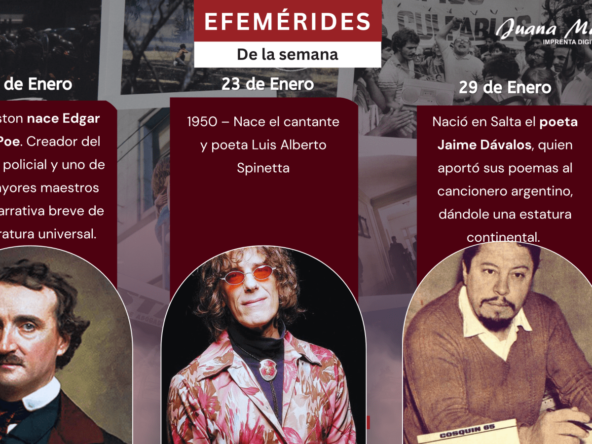 Efemérides de la&nbsp;semana