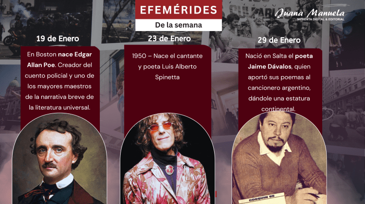 Efemérides de la&nbsp;semana